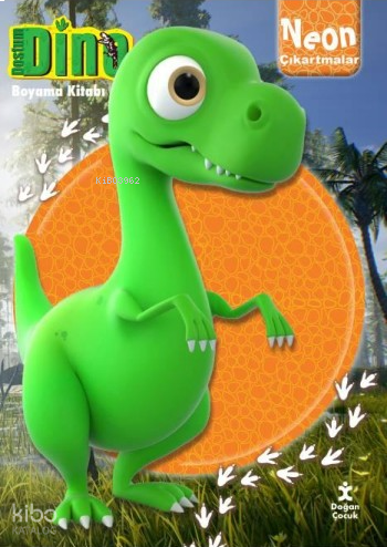 Dostum Dino Neon Çıkartmalı Boyama Kitabı