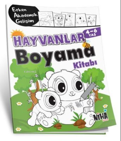 EAG Hayvanlar Boyama Kitabı 4-6 Yaş