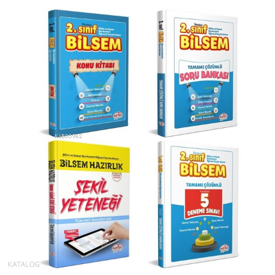 EDİTÖR 2. SINIF BİLSEM HAZIRLIK KİTAPLARI SETİ 4 LÜ SET