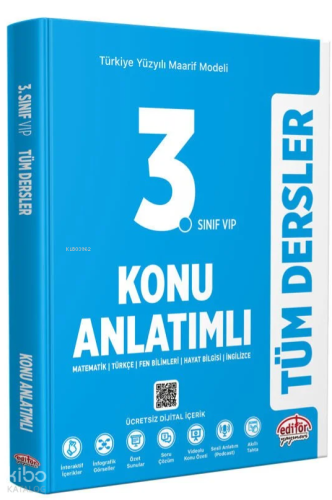 Editör 3. Sınıf Tüm Dersler Maarif Model Konu Anlatımlı