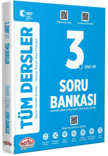 Editör 3. Sınıf Tüm Dersler Maarif Model Soru Bankası