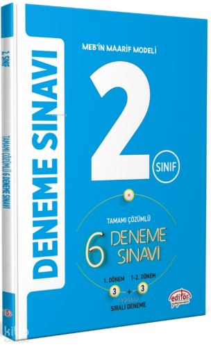 Editör Yayınevi 2. Sınıf Tamamı Çözümlü 3 + 3 Deneme Sınavı