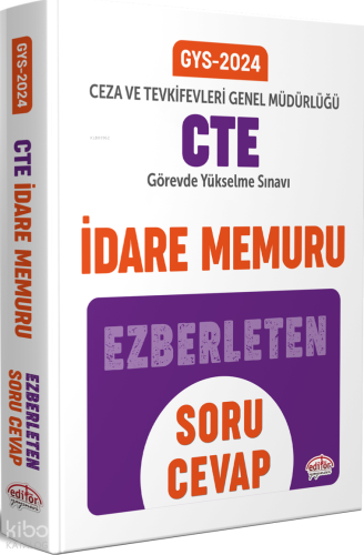 Editör Yayınları 2024 Ceza ve Tevkifevleri Genel Müdürlüğü İdare Memur