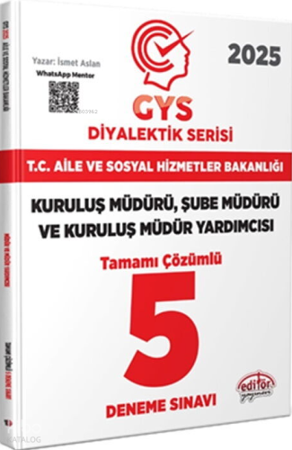 Editör Yayınları 2025 T.C. Aile ve Sosyal Hizmetler Bakanlığı GYS Müdü
