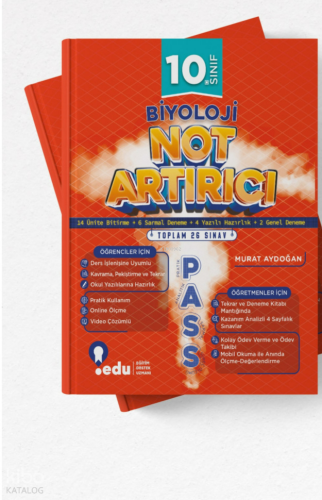 Edu Yayınları 10. Sınıf Biyoloji PASS Not Artırıcı