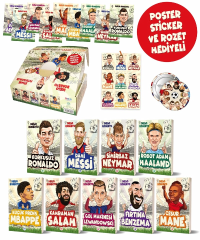 Efsane Futbolcular Kutulu Set (9 Kitap Takım)
