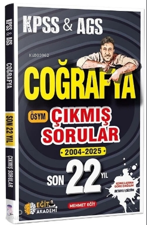 Eğit Akademi KPSS Coğrafya Son 22 Yıl Çıkmış Sorular