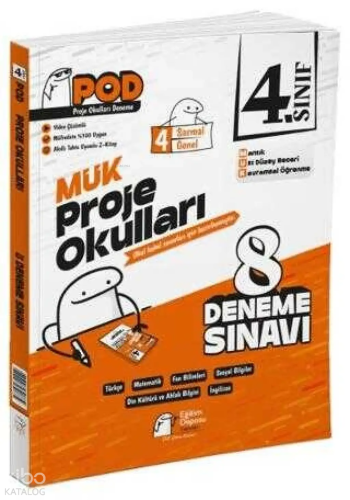 Eğitim Deposu 4. Sınıf Proje Okulları MÜK - Pod 8 Deneme Sınavı
