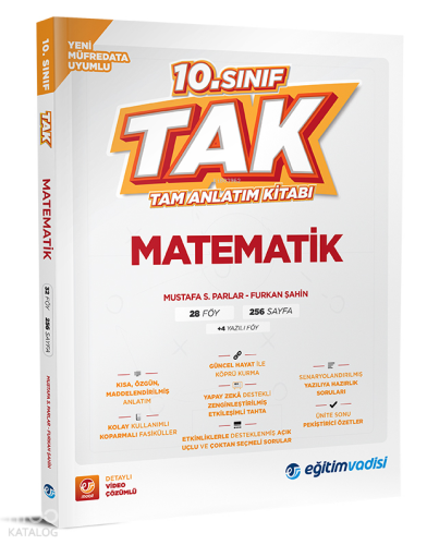 Eğitim Vadisi Yayınları 10. Sınıf Tam Anlatım Kitabı Matematik