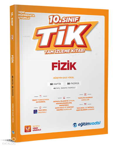 Eğitim Vadisi Yayınları 10.Sınıf Tam İzleme Kitabı Fizik