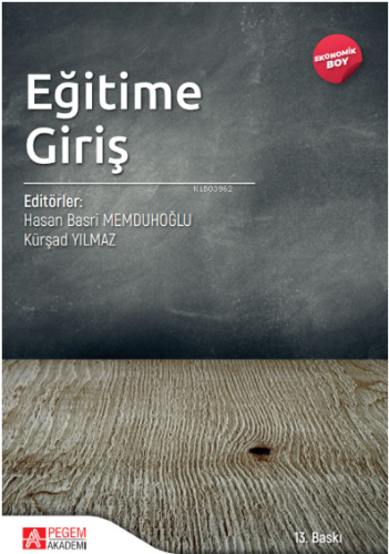 Eğitime Giriş - (Ekonomik Boy)