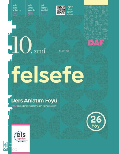 Eis Yayınları 10. Sınıf Felsefe Ders Anlatım Föyü