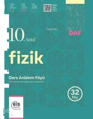 Eis Yayınları 10. Sınıf Fizik Ders Anlatım Föyü