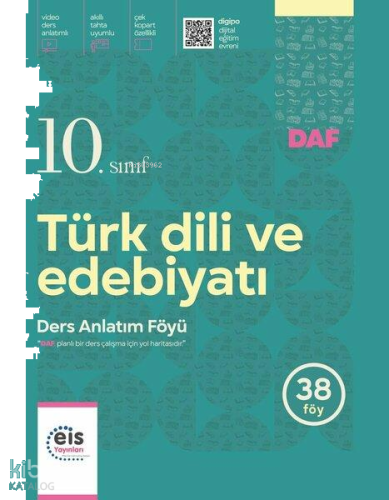 Eis Yayınları 10. Sınıf Türk Dili ve Edebiyatı Ders Anlatım Föyü