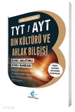 Eker Test Yayınları TYT AYT Din Kültürü ve Ahlak Bilgisi Dinlendiren K