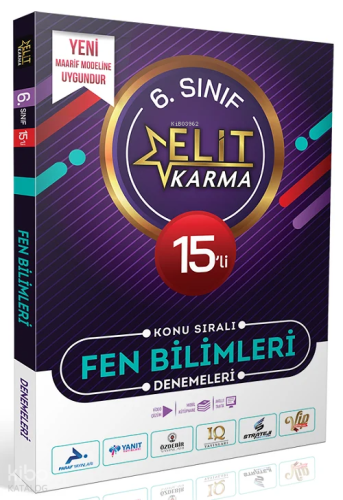 Elit Karma 6. Sınıf Fen Bilimleri Konu Sıralı 15'li Deneme