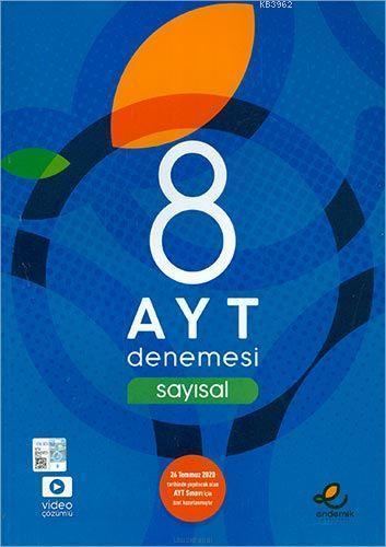 Endemik Yayınları AYT Sayısal Video Çözümlü 8 Deneme 2020 Özel Endemik