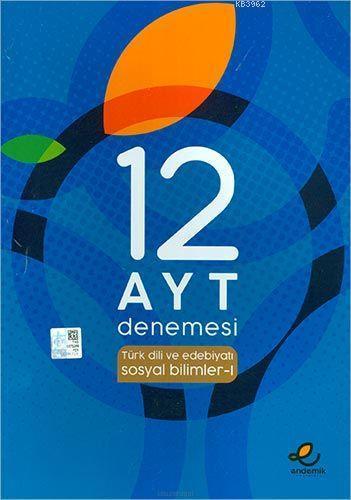 Endemik Yayınları AYT Türk Dili ve Edebiyatı Sosyal Bilimler 1 12 Denemesi Endemik