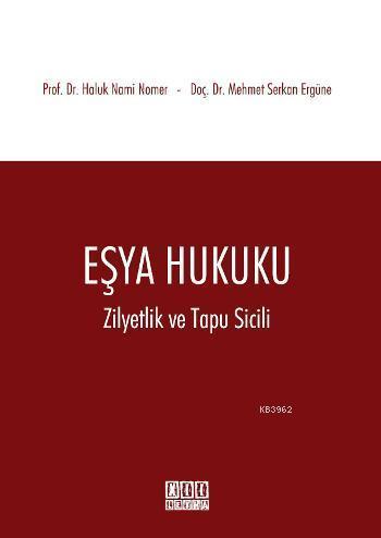 Eşya hukuku; Zilyetlik ve Tapu Sicili