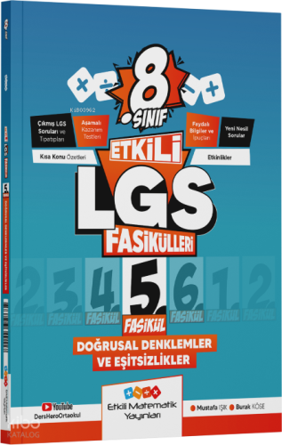 Etkili Matematik LGS 8. Sınıf Etkili Fasikül Doğrusal Denklemler ve Eş