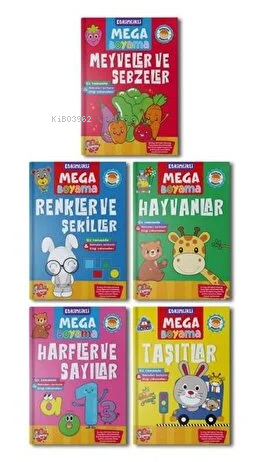 Etkinlikli Mega Boyama Serisi 5 Kitap Takım