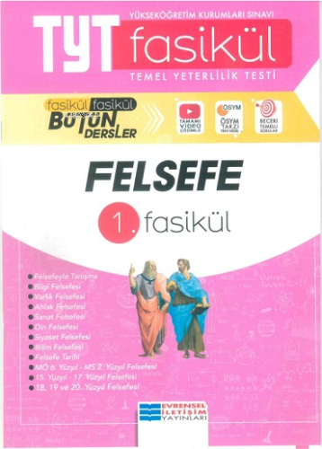 Evrensel İletişim Yayınları Tyt Felsefe 1. Fasikül