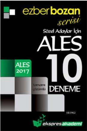 Ezberbozan Serisi ALES Sözel Adaylar İçin Tamamı Çözümlü 10 Deneme 201
