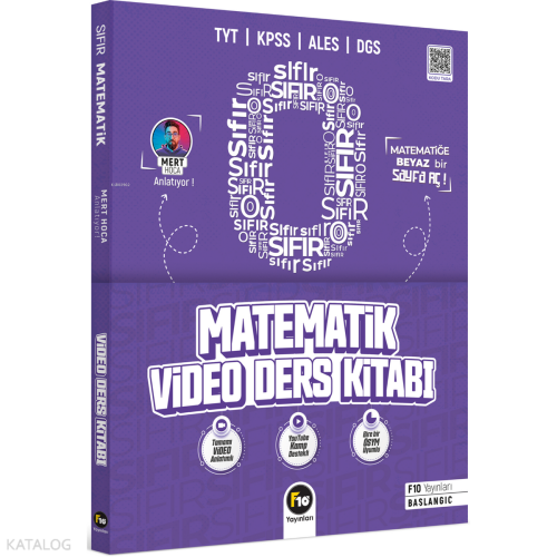 F10 Yayınları  Mert Hoca ile Sıfırdan Matematik Video Ders Kitabı