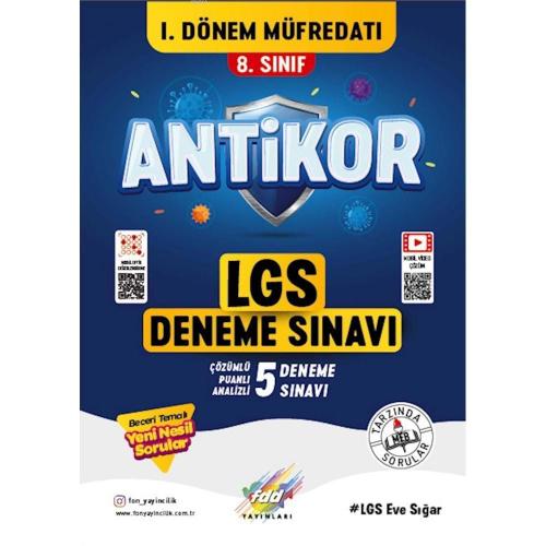 FDD Yayınları 8. Sınıf 1. Dönem LGS Antikor 5 Deneme Sınavı FDD