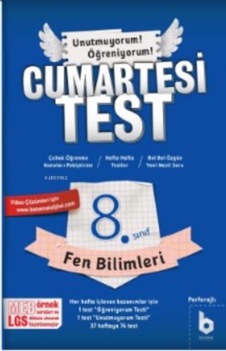 Fen Bilimleri;Cumartesi Test