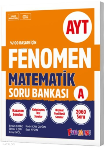 Fenomen Okul Yayınları AYT Matematik A Soru Bankası