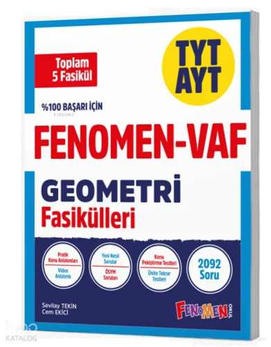 Fenomen - Vaf TYT-AYT Geometri Fasikül Seti (1-2-3-4-5.Fasikül)