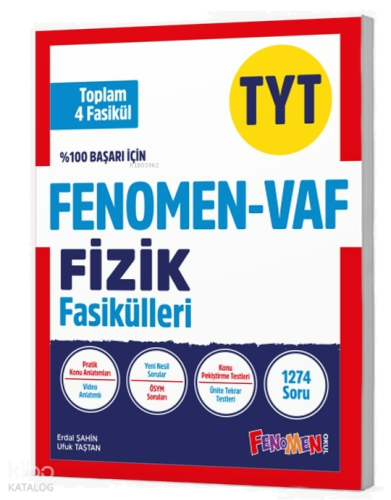 Fenomen - Vaf TYT Fizik Fasikül Seti (1-2-3-4.Fasikül)