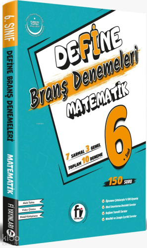 Fi Yayınları 6. Sınıf Define Matematik Branş Denemeleri Maarif Model
