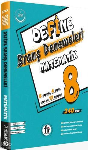 Fi Yayınları 8. Sınıf LGS Define Matematik Branş Denemeleri