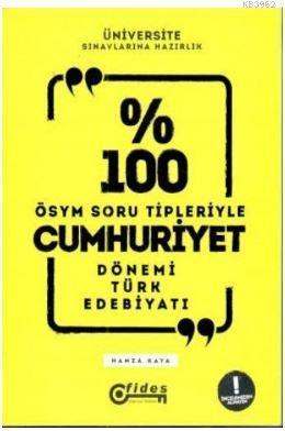 Fides Yayınları Üniversite Sınavlarına Hazırlık Cumhuriyet Dönemi Türk Edebiyatı Soru Bankası Fides