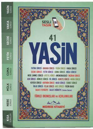 Fihristli 41 Yasin Türkçe Okunuşu ve Meali, Sesli; (Çanta Boy)