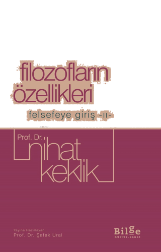 Filozofların Özellikleri Felsefeye Giriş II