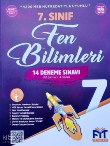 Fit Yayınları 7. Sınıf Fen Bilimleri 14 Deneme Sınavı