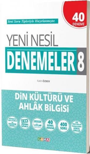 Gama 8. Sınıf Din Kültürü Yeni Nesil Deneme 40