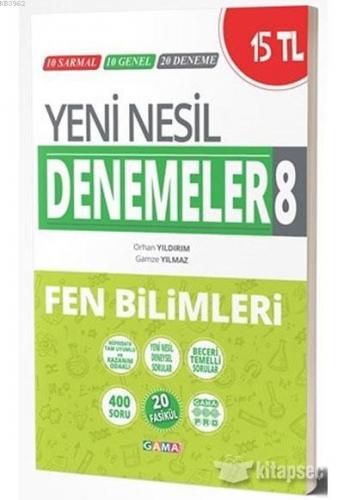 Gama 8. Sınıf Fen Bilimleri Yeni Nesil Deneme