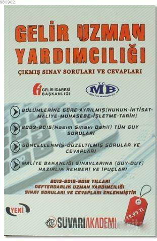 Gelir Uzman Yardımcılığı Çıkmış Sınav Soruları ve Cevapları