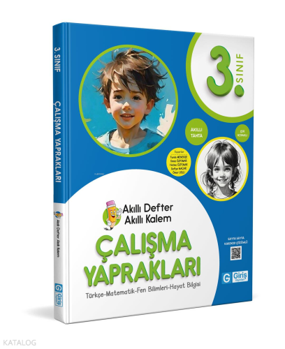 Giriş Yayınları 3. Sınıf Akıllı Defter Akıllı Kalem Çalışma Yaprakları