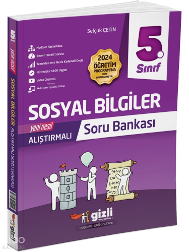Gizli Yayınları 2025 5. Sınıf Sosyal Bilgiler Alıştırmalı Soru Bankası