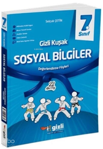Gizli Yayınları 7. Sınıf Sosyal Bilgiler Gizli Kuşak Değerlendirme Föyleri