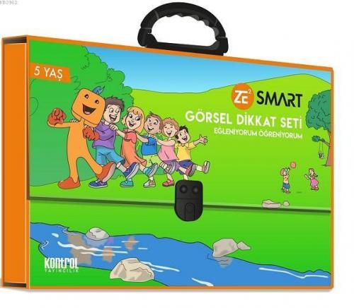 Görsel Dikkat Seti 5 Yaş - ZE² Smart - Eğleniyorum Öğreniyorum; 10 Adet Kitap - 1 Adet 8 Taşlı Eşleştirme Paneli