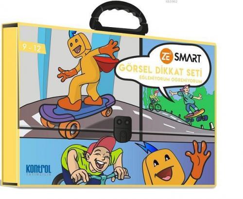 Görsel Dikkat Seti 9 - 12 Yaş - ZE² Smart - Eğleniyorum Öğreniyorum; 10 Adet Kitap - 1 Adet 24 Taşlı Eşleştirme Paneli