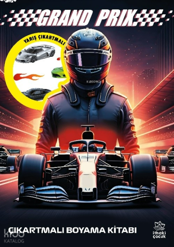 Grand Prix ;Çıkartmalı Boyama Kitabı