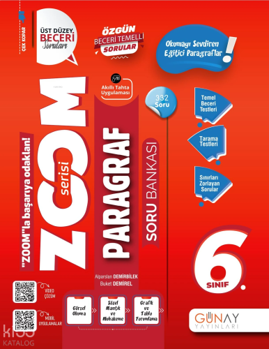 Günay Yayıncılık 6.Sınıf Zoom Serisi Paragraf