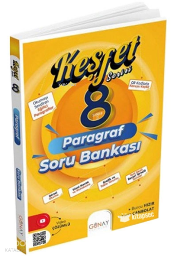 Günay Yayıncılık 8. Sınıf Keşfet Paragraf Soru Bankası